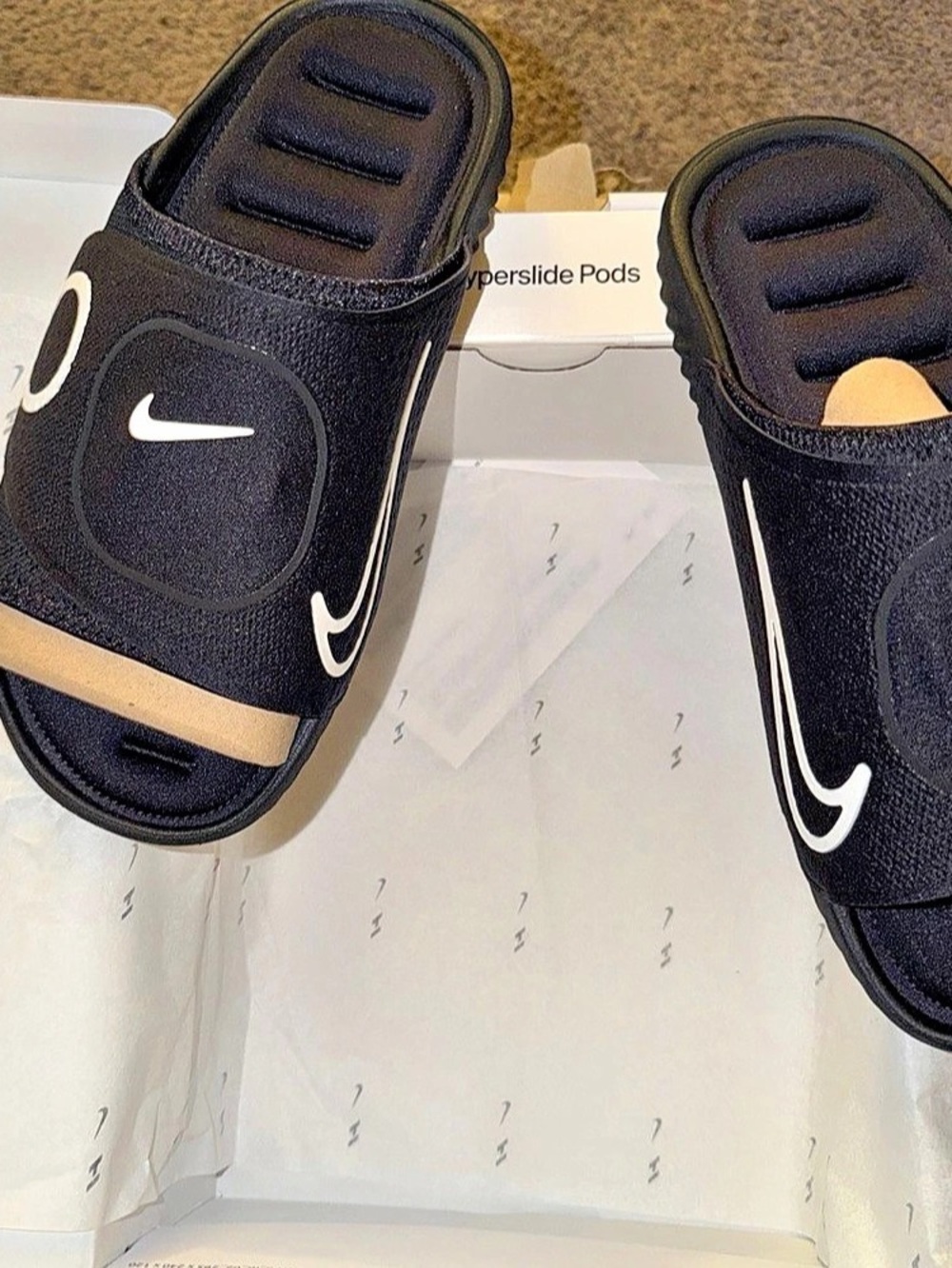 Nike x Hyperice Air Zoom Hyperslide Slides Black US 9M